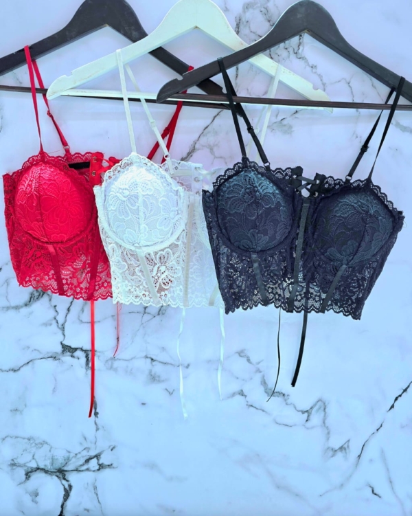 🎀 Corset Encaje Corto 🎀